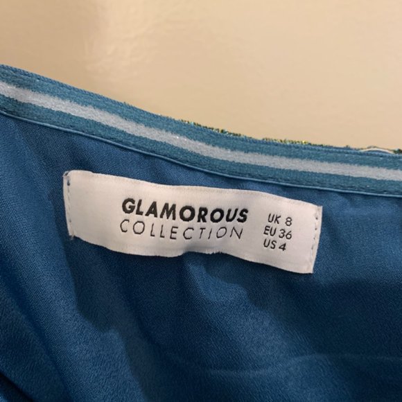 Glamorous Metallic Strapless Dress - Picture 5 of 5